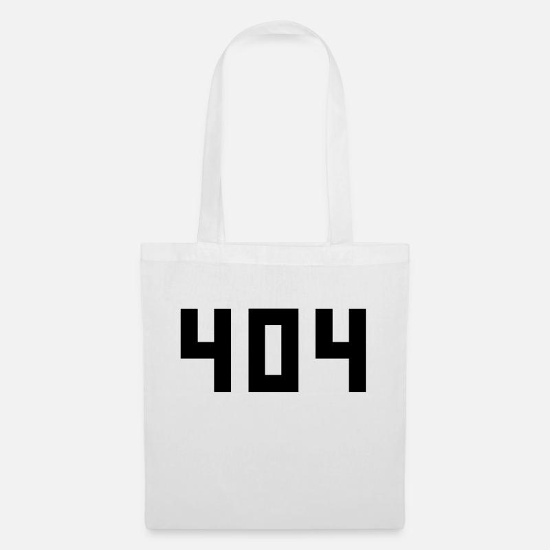 cool error 404 fehlermeldung falsch kein internet - Stoffbeutel - Weiß