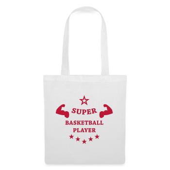 Basketball - Basket Ball - Game - Sport - Player - Sac en tissu - blanc - Devant