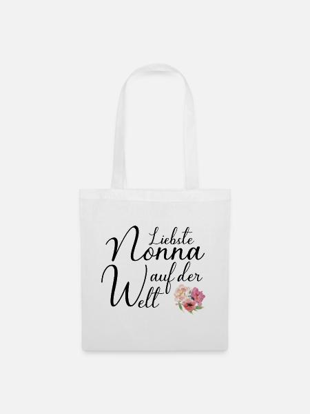 Liebste Nonna auf der Welt für die Oma aus Italien - Stoffbeutel - Weiß