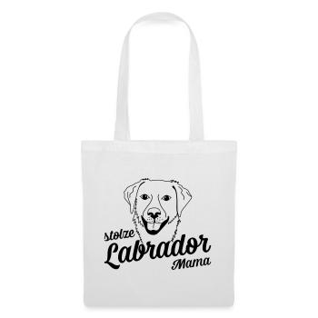 Stolze Labrador Mama - Stoffbeutel - Weiß - Vorne