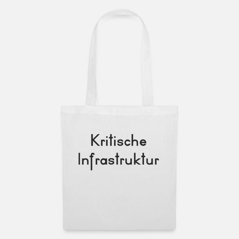 Kritische Infrastruktur - Stoffbeutel - Weiß
