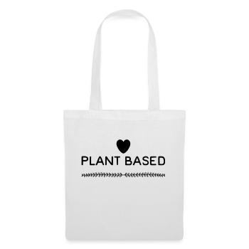 Plant Based Heart Plants Based Vegan - Tote Bag - white - Front
