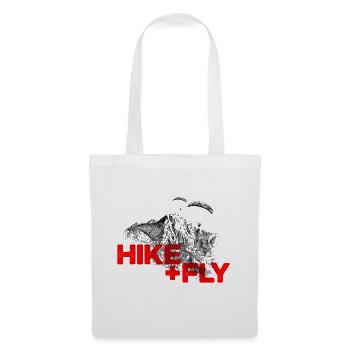 Hike & Fly Paragliding red - Tote Bag - white - Front