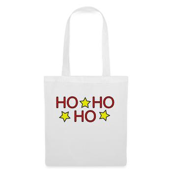 HO HO HO II - Sac en tissu - blanc - Devant