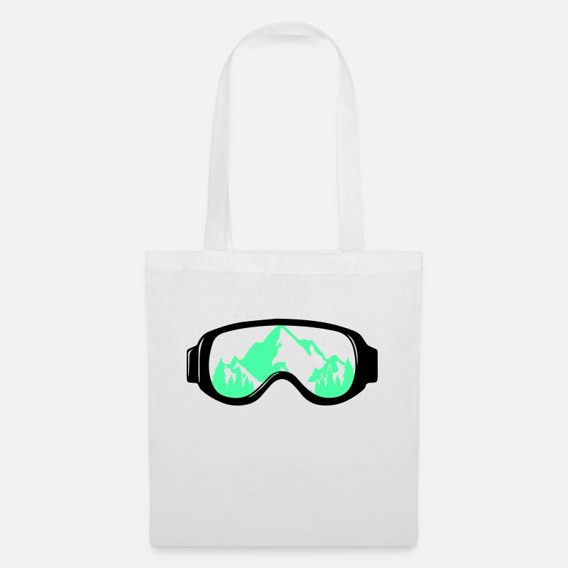 Skibrille - Stoffbeutel - Weiß
