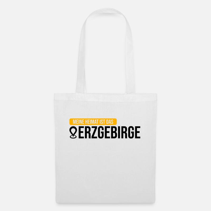 Meine Heimat ist das Erzgebirge - Stoffbeutel - Weiß