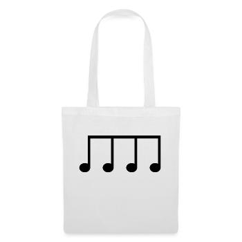 Eighth note icon to personalize - Tote Bag - white - Front