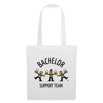 Bachelor Support Team (Karikatur / Tanz / B) - Stoffbeutel - Weiß - Vorne