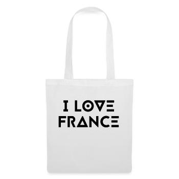 I LOVE FRANCE - Stoffbeutel - Weiß - Vorne