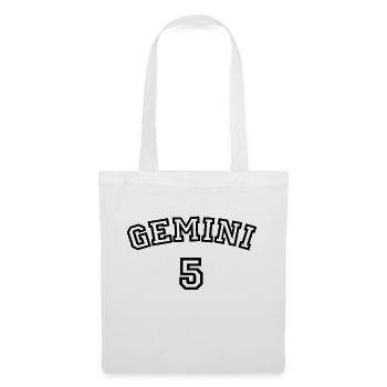 Zodiac Line "Trikot-Style" - Gemini - Stoffbeutel - Weiß - Vorne