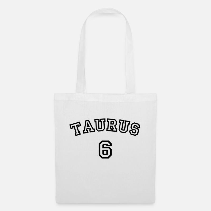 Zodiac Line "Trikot-Style" - Taurus - Stoffbeutel - Weiß
