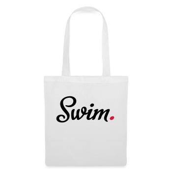 nager - Sac en tissu - blanc - Devant