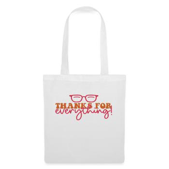 Thanks for everything! - Stoffbeutel - Weiß - Vorne