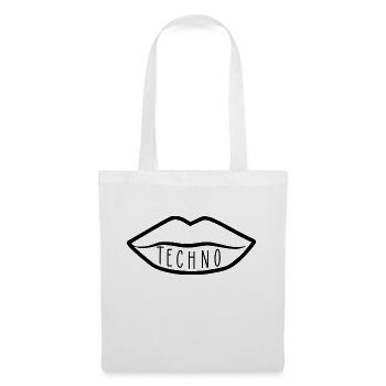 Techno - Sac en tissu - blanc - Devant