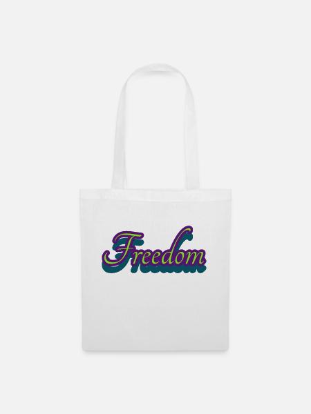 Freedom - Stoffbeutel - Weiß