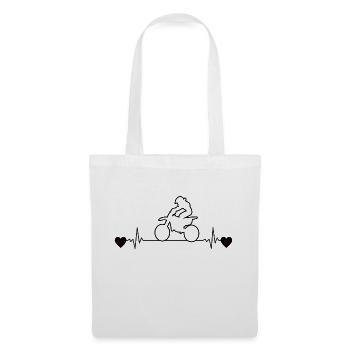 Moto Moto Moto Motocross Moto Fan - Sac en tissu - blanc - Devant
