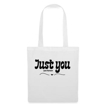 Juste Toi - Amour Éternel - Nur du - Stoffbeutel - Weiß - Vorne