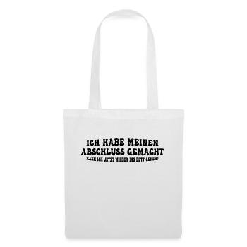 I Graduated Can I Go Back To Bed Now - Tote Bag - white - Front