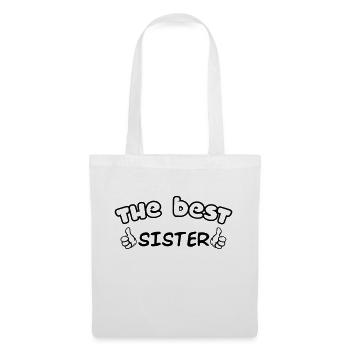 DIE BESTE SCHWESTER - Stoffbeutel - Weiß - Vorne