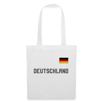 Germany jersey look with flag flag on chest - Tote Bag - white - Front