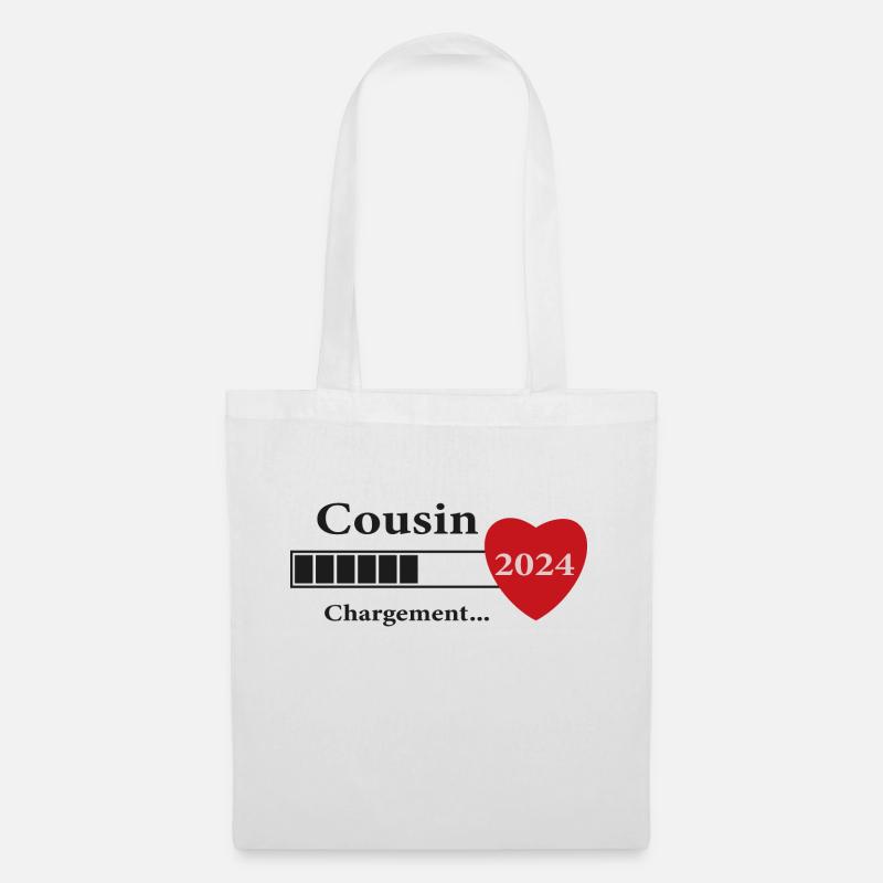 Cousin - Future Cousin Loading - Tote Bag - white