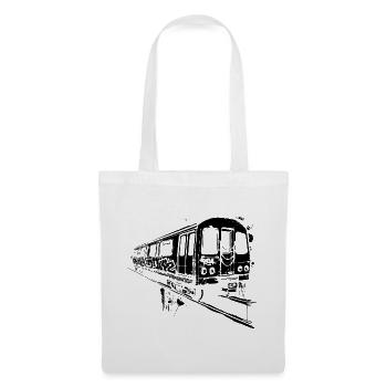 Graphique ferroviaire - Sac en tissu - blanc - Devant
