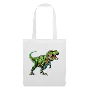 Dinosaurier - Stoffbeutel - Weiß - Vorne