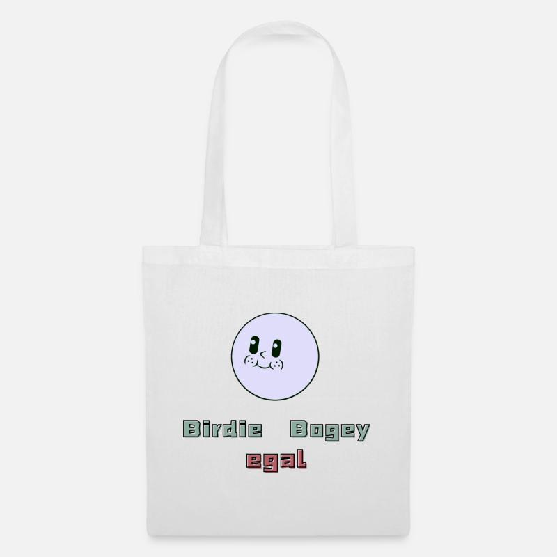 Birdie, Bogey, egal - Stoffbeutel - Weiß