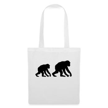 Singes - Sac en tissu - blanc - Devant