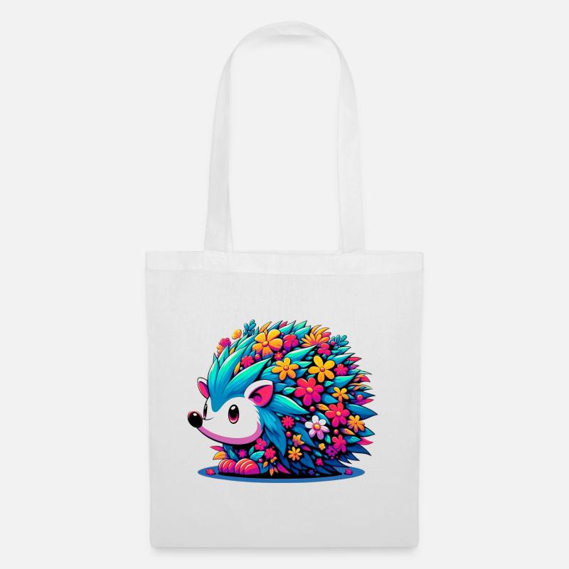 Hérisson - Sac en tissu - blanc