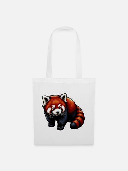Kleiner Panda - Stoffbeutel - Weiß