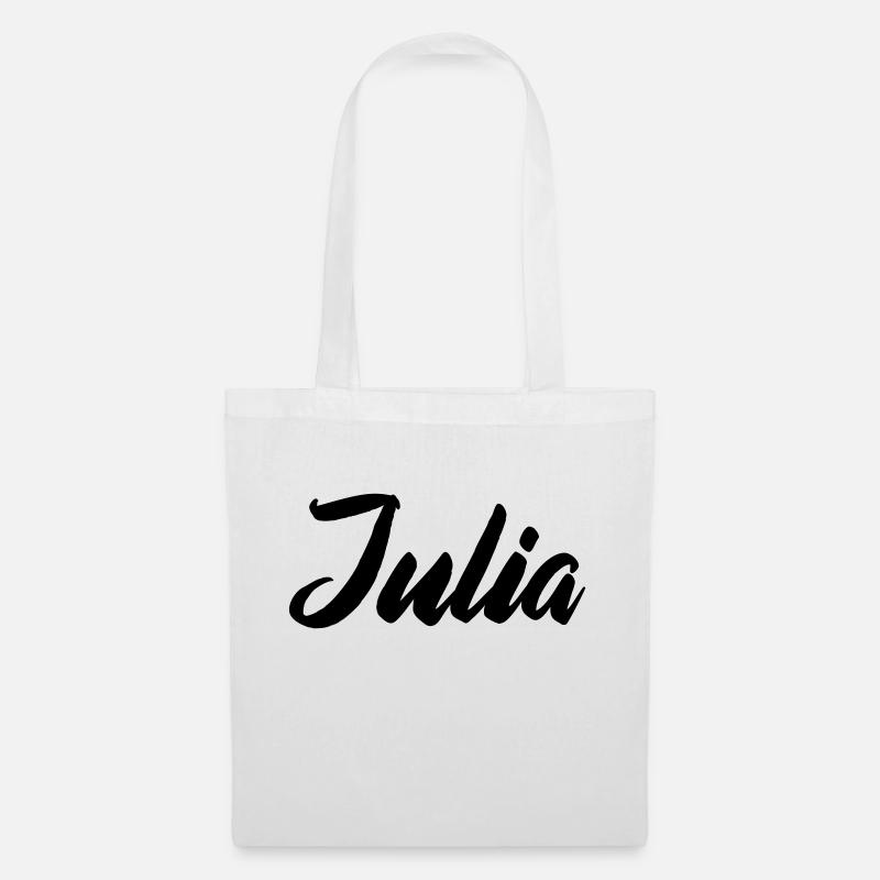 julia name - Stoffbeutel - Weiß