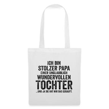 Dad Father Father's Day Daughter - Tote Bag - white - Front