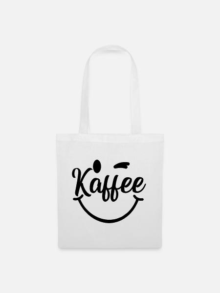 Kaffee_smile - Stoffbeutel - Weiß