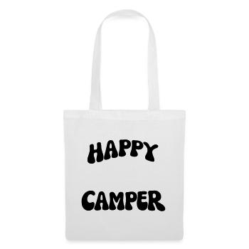 Campeur heureux - Sac en tissu - blanc - Devant