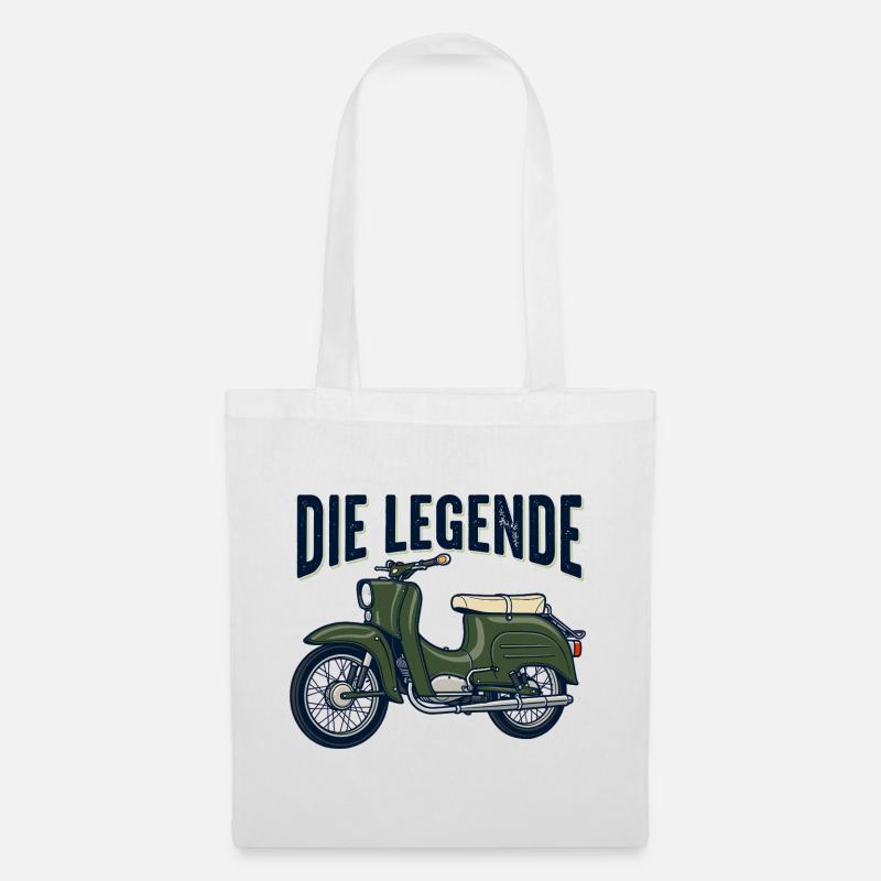 Simson Schwalbe DDR - Stoffbeutel - Weiß