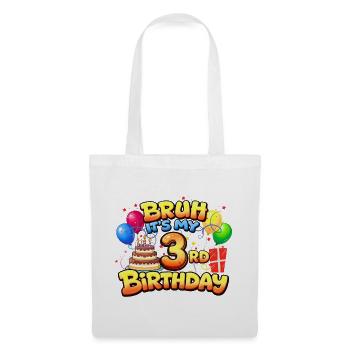 3rd birthday shirt 3rd birthday gift boy girl 3rd - Tote Bag - white - Front