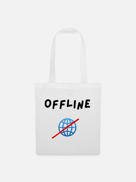 Offline - Stoffbeutel - Weiß