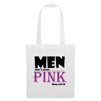 Art du t-shirt avec logo à empattement rose - Sac en tissu - blanc - Devant