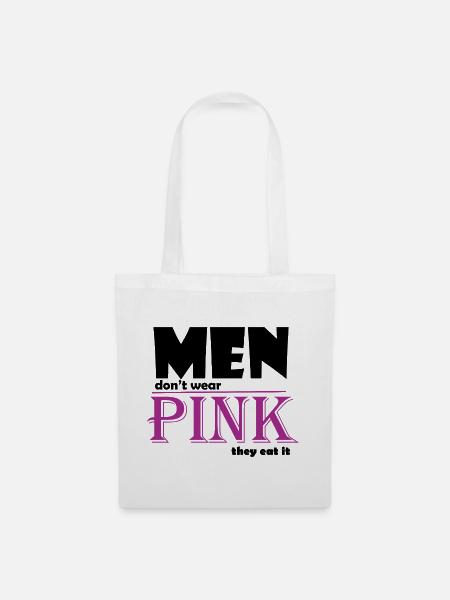 Pink Serif Logo Tee Art - Stoffbeutel - Weiß