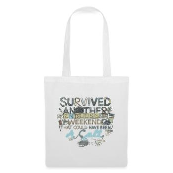 Survived Another Endless Weekend - Stoffbeutel - Weiß - Vorne