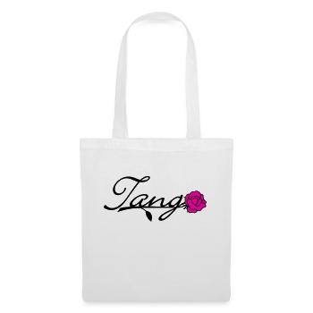 Tango mit Rose / Tango with Rose (2c) - Stoffbeutel - Weiß - Vorne