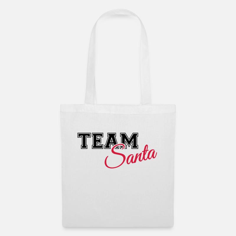 Team Santa - Stoffbeutel - Weiß