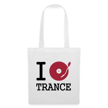 I dj / play / listen to trance - Stoffbeutel - Weiß - Vorne