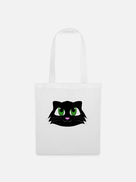 Cat - Stoffbeutel - Weiß
