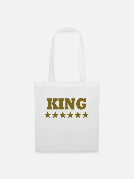 King - Stoffbeutel - Weiß