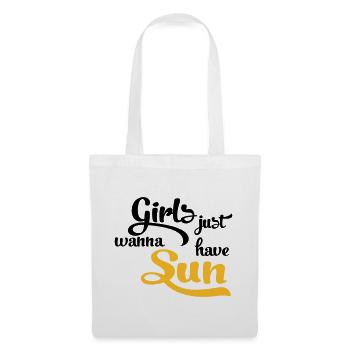 Sonne - Stoffbeutel - Weiß - Vorne