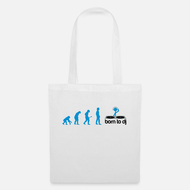 DJ Evolution - Born to DJ - Tote Bag - white