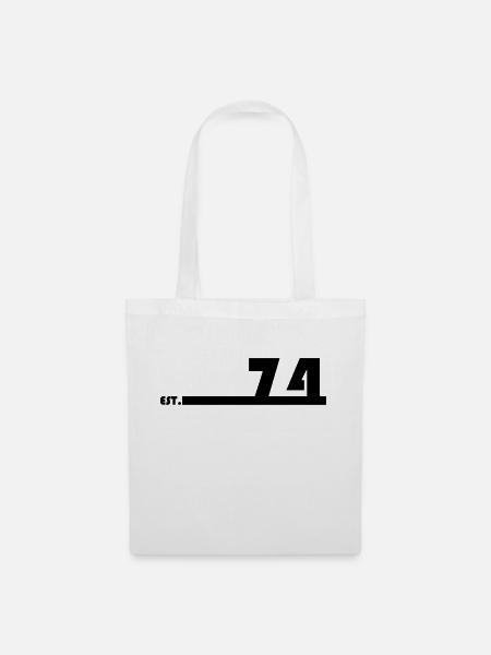 74_Black_Bauhaus93 - Stoffbeutel - Weiß
