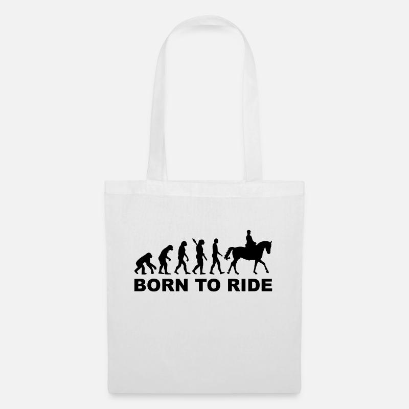 Evolution Reiten - Stoffbeutel - Weiß